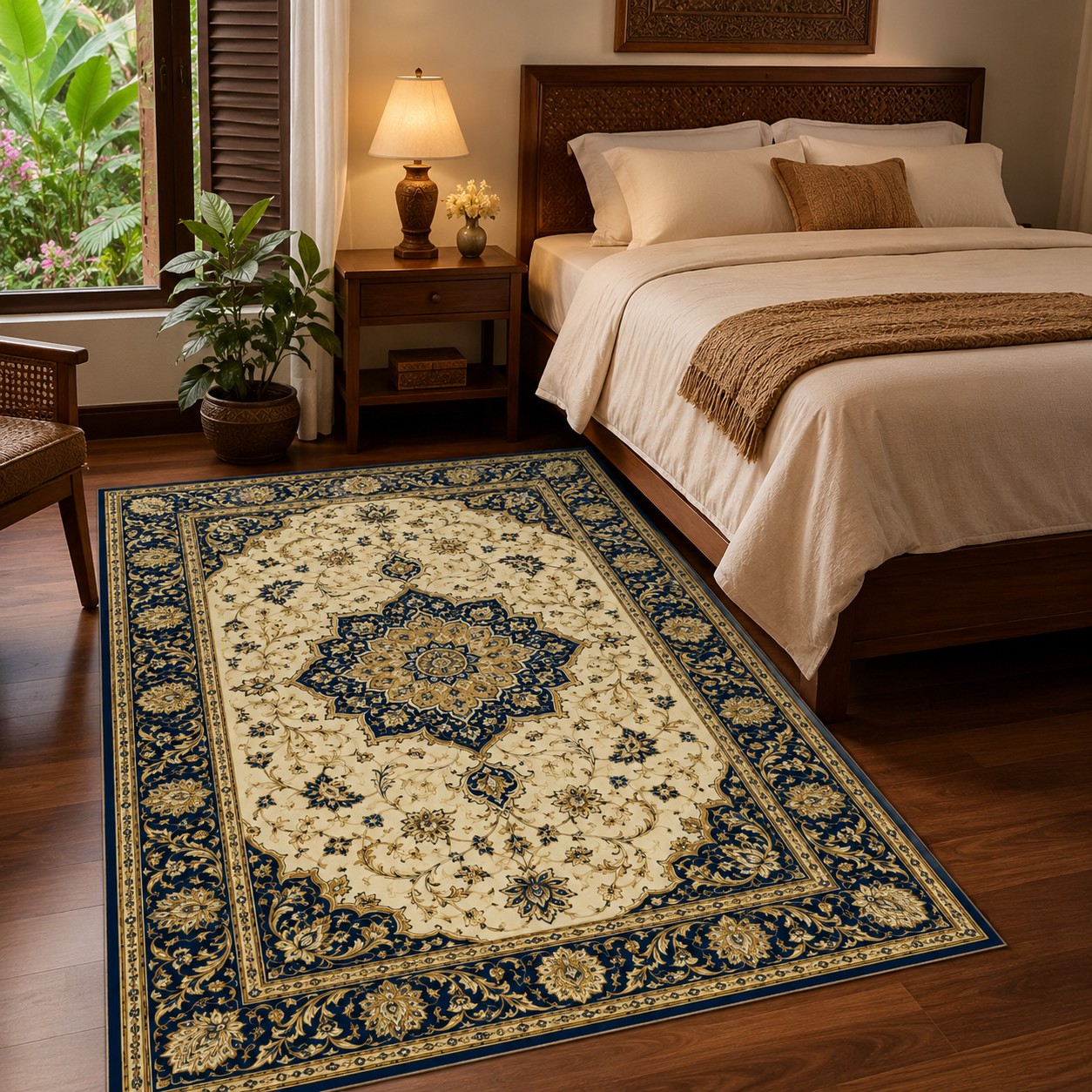 IK-REAL-V3-013 Indahkarpet Karpet Motif Premium 200x300 Bahan Printing Digital Halus Cocok untuk Ruang Tamu Kamar Reseller