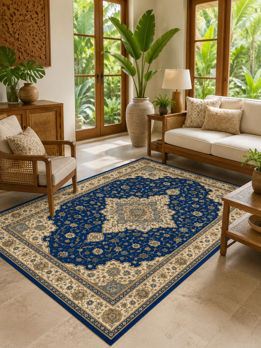 IK-REAL-V3-030 Indahkarpet Karpet Motif Premium 200x300 Bahan Printing Digital Halus Cocok untuk Ruang Tamu Kamar Reseller