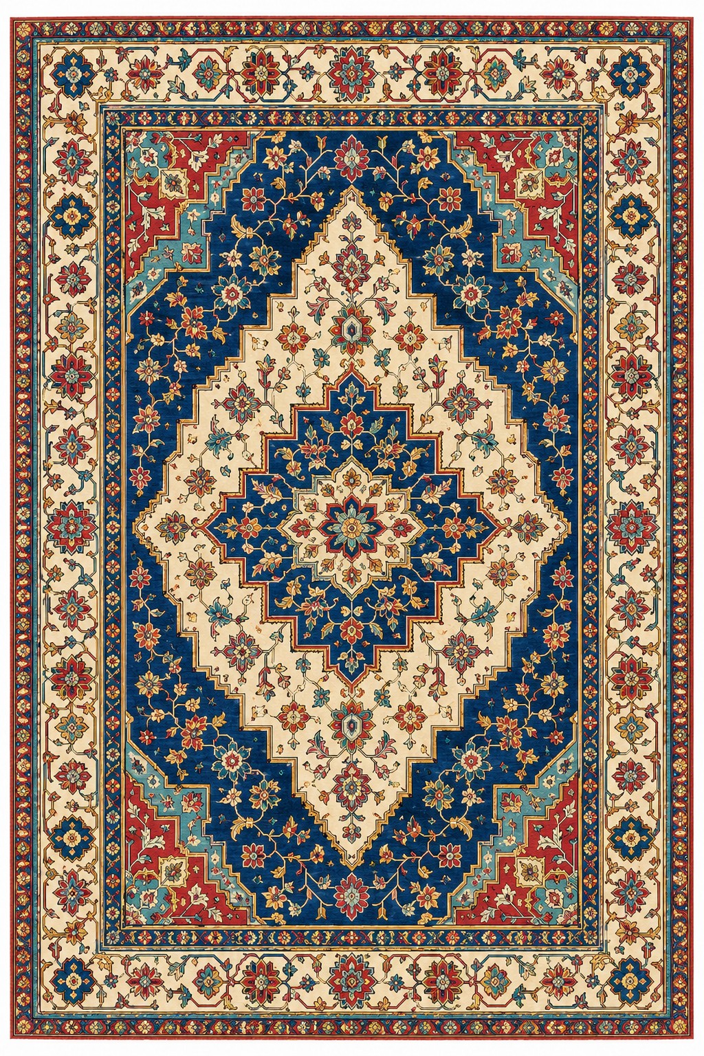 IK-REAL-V3-081 Indahkarpet Karpet Motif Premium 200x300 Bahan Printing Digital Halus Cocok untuk Ruang Tamu Kamar Reseller