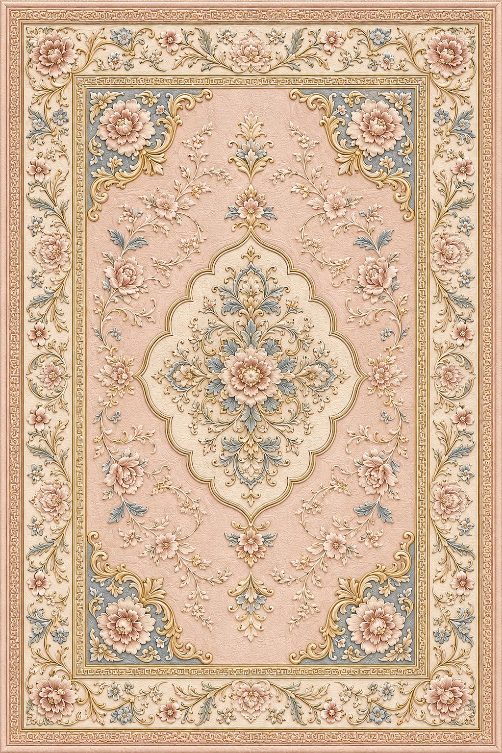 IK-REAL-V3-092 Indahkarpet Karpet Motif Premium 200x300 Bahan Printing Digital Halus Cocok untuk Ruang Tamu Kamar Reseller