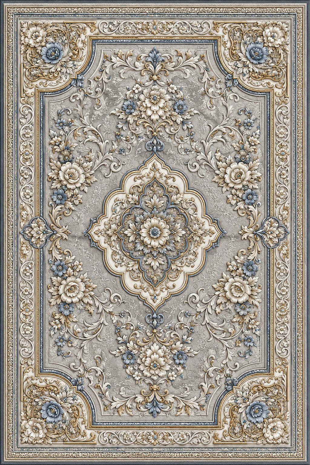 IK-REAL-V3-097 Indahkarpet Karpet Motif Premium 200x300 Bahan Printing Digital Halus Cocok untuk Ruang Tamu Kamar Reseller
