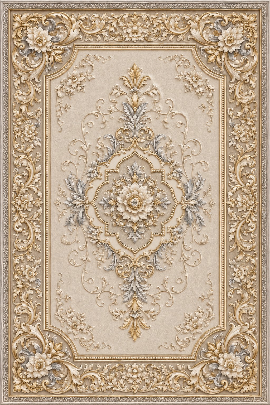 IK-REAL-V3-098 Indahkarpet Karpet Motif Premium 200x300 Bahan Printing Digital Halus Cocok untuk Ruang Tamu Kamar Reseller