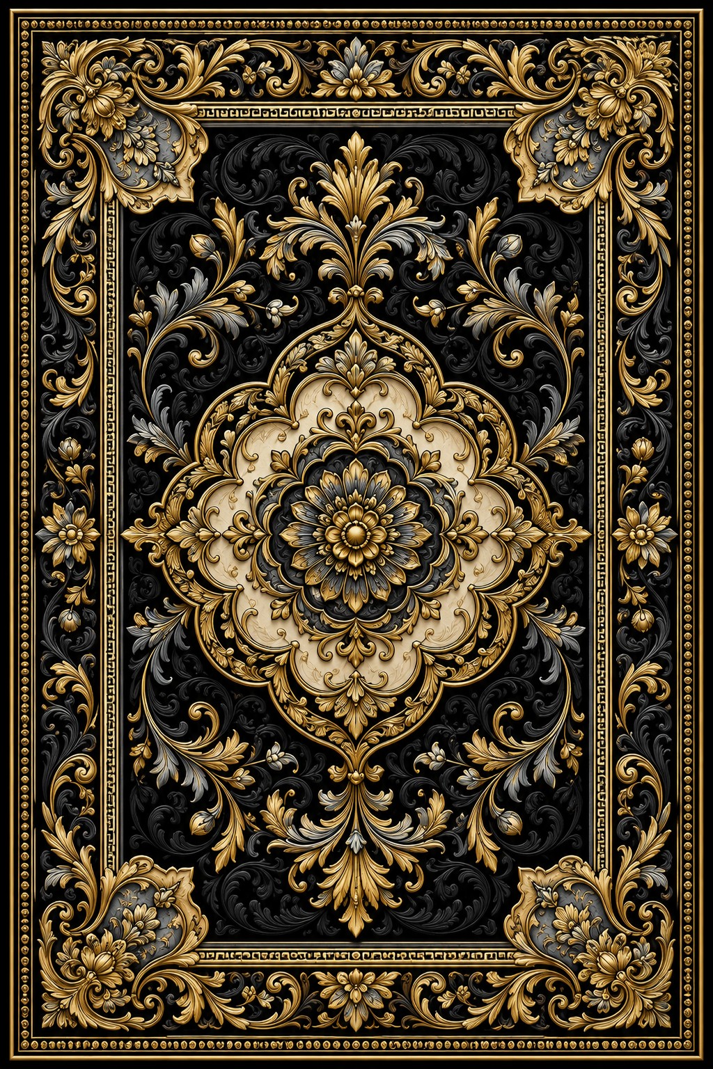 IK-REAL-V3-101 Indahkarpet Karpet Motif Premium 200x300 Bahan Printing Digital Halus Cocok untuk Ruang Tamu Kamar Reseller