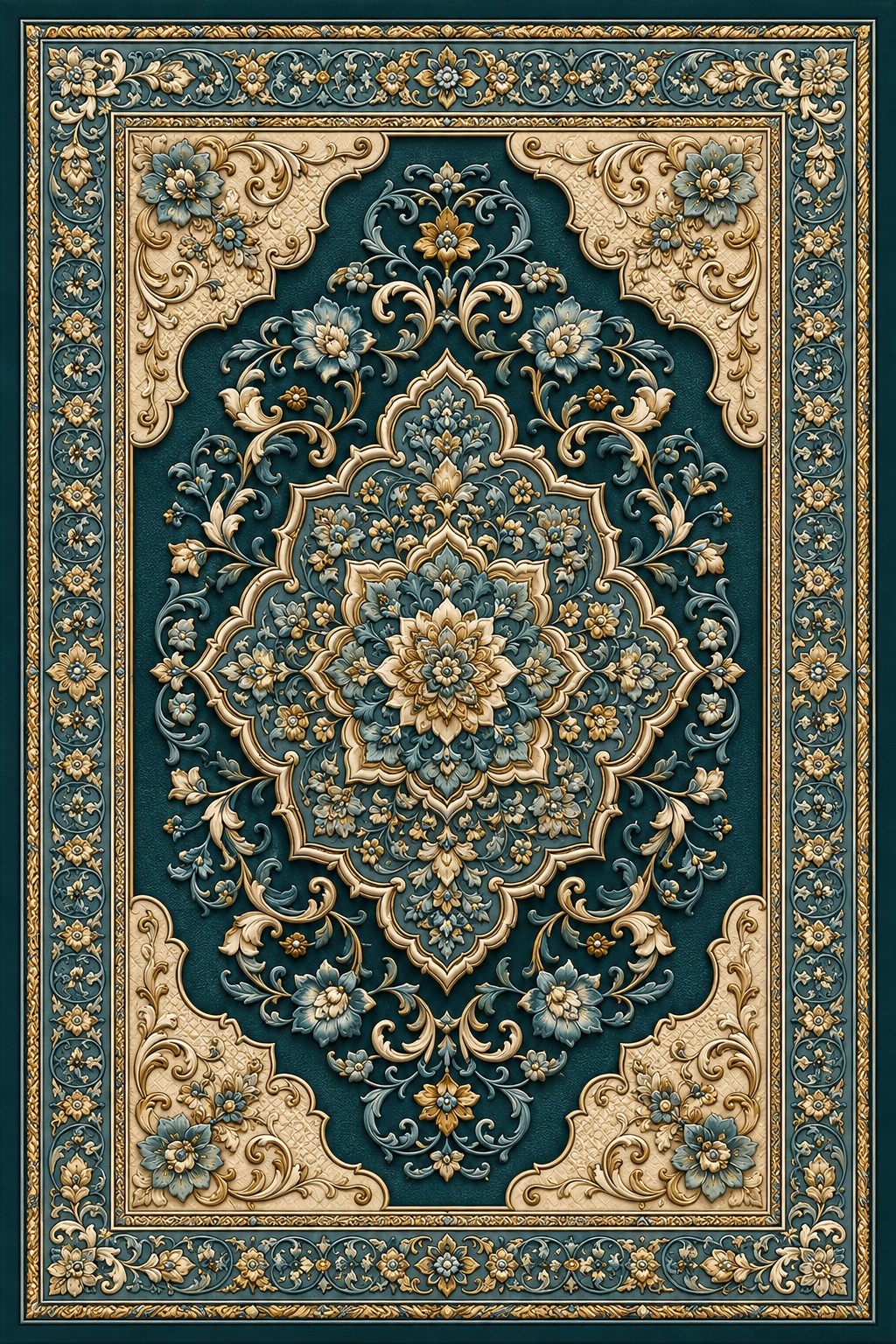 IK-REAL-V3-105 Indahkarpet Karpet Motif Premium 200x300 Bahan Printing Digital Halus Cocok untuk Ruang Tamu Kamar Reseller