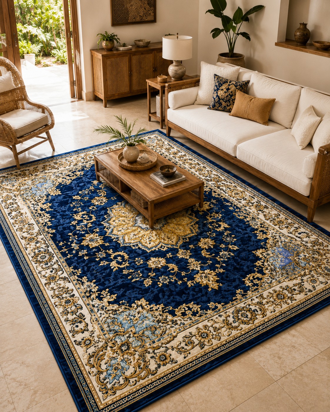 IK-REAL-V3-107 Indahkarpet Karpet Motif Premium 200x300 Bahan Printing Digital Halus Cocok untuk Ruang Tamu Kamar Reseller