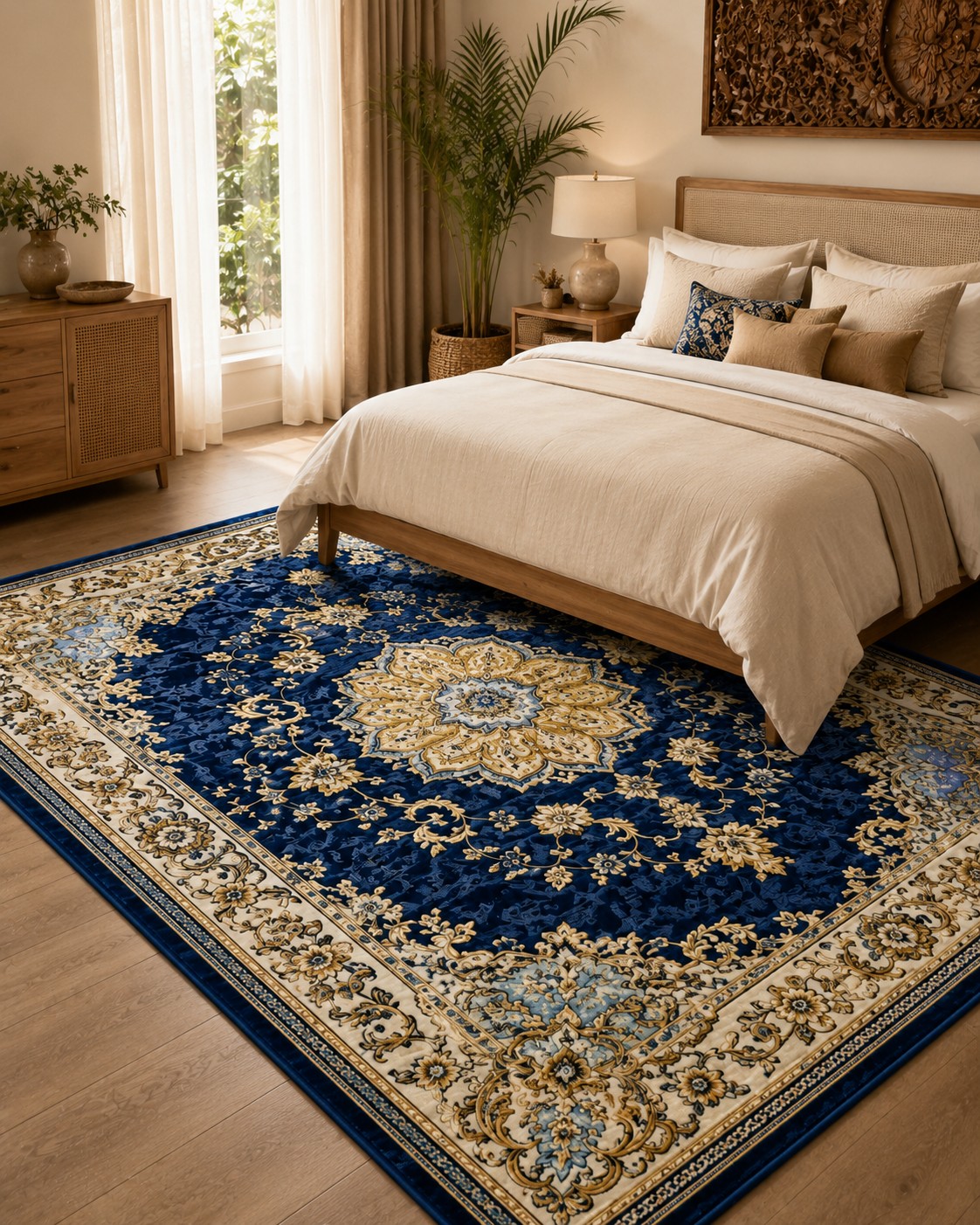 IK-REAL-V3-108 Indahkarpet Karpet Motif Premium 200x300 Bahan Printing Digital Halus Cocok untuk Ruang Tamu Kamar Reseller