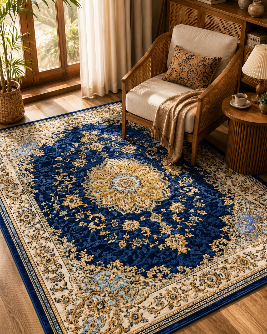 IK-REAL-V3-111 Indahkarpet Karpet Motif Premium 200x300 Bahan Printing Digital Halus Cocok untuk Ruang Tamu Kamar Reseller