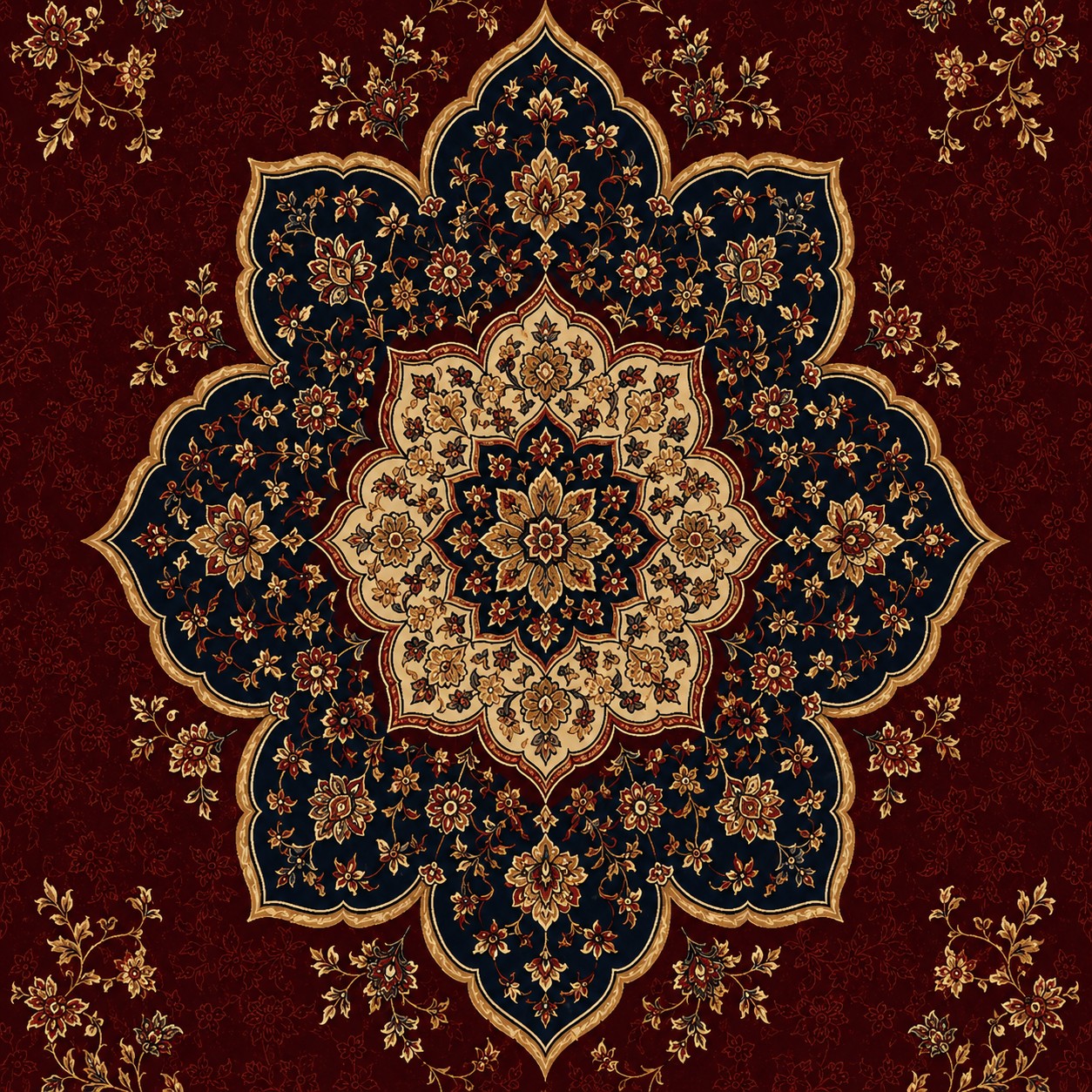 IK-REAL-V3-126 Indahkarpet Karpet Motif Premium 200x300 Bahan Printing Digital Halus Cocok untuk Ruang Tamu Kamar Reseller