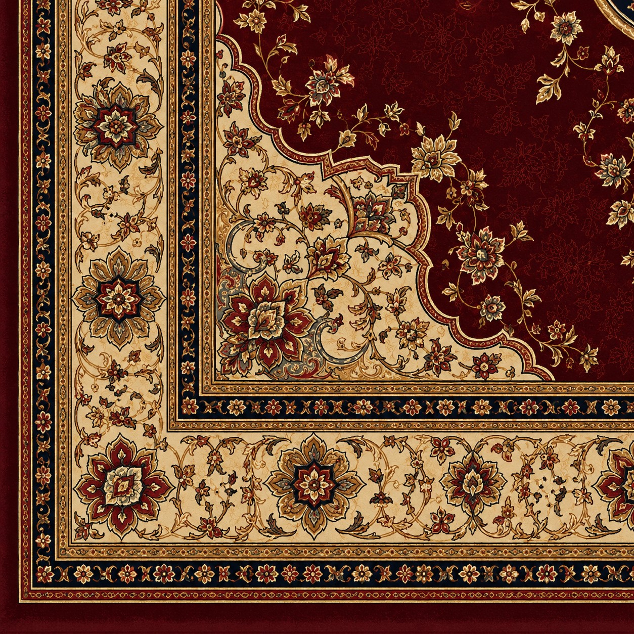 IK-REAL-V3-129 Indahkarpet Karpet Motif Premium 200x300 Bahan Printing Digital Halus Cocok untuk Ruang Tamu Kamar Reseller