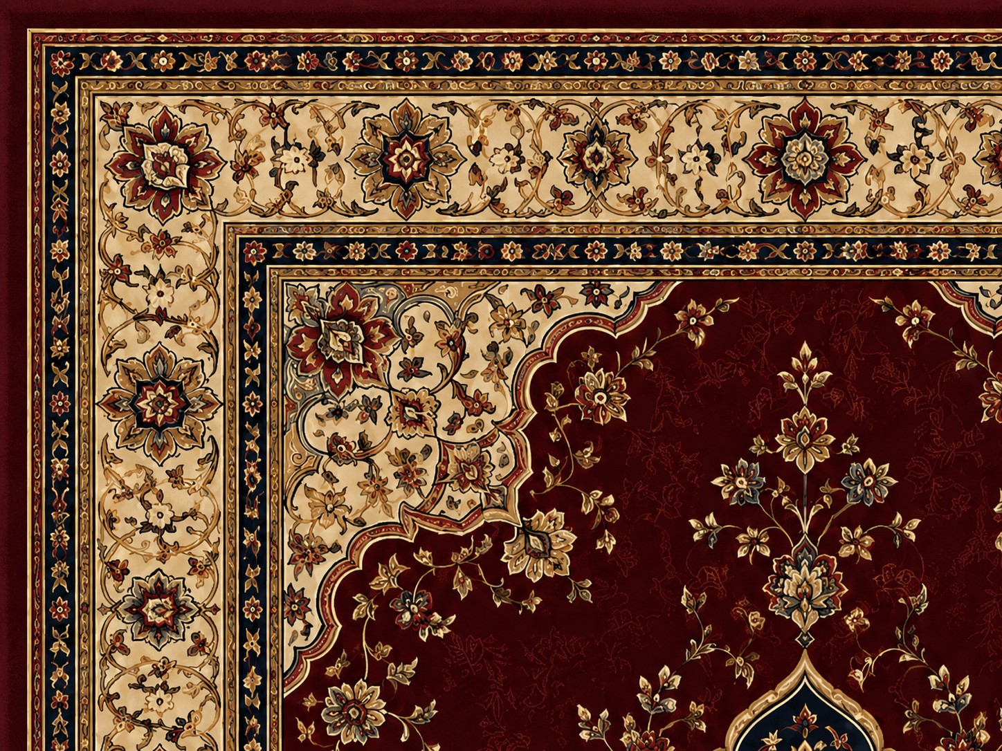 IK-REAL-V3-132 Indahkarpet Karpet Motif Premium 200x300 Bahan Printing Digital Halus Cocok untuk Ruang Tamu Kamar Reseller