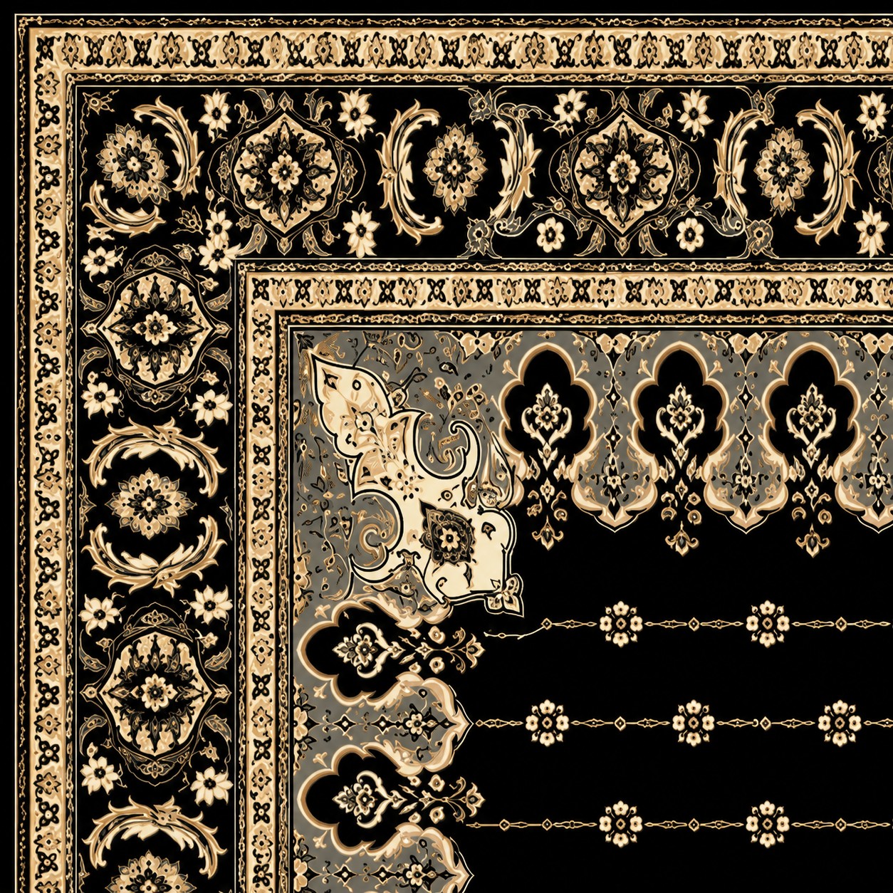 IK-REAL-V3-144 Indahkarpet Karpet Motif Premium 200x300 Bahan Printing Digital Halus Cocok untuk Ruang Tamu Kamar Reseller