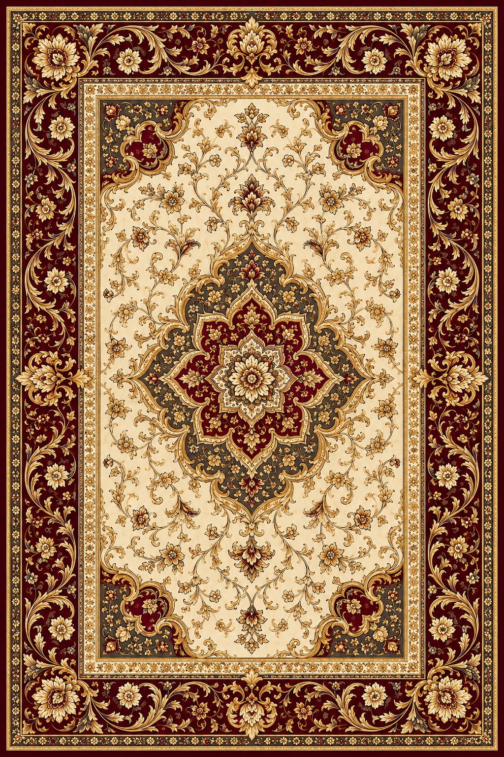 IK-REAL-V3-163 Indahkarpet Karpet Motif Premium 200x300 Bahan Printing Digital Halus Cocok untuk Ruang Tamu Kamar Reseller