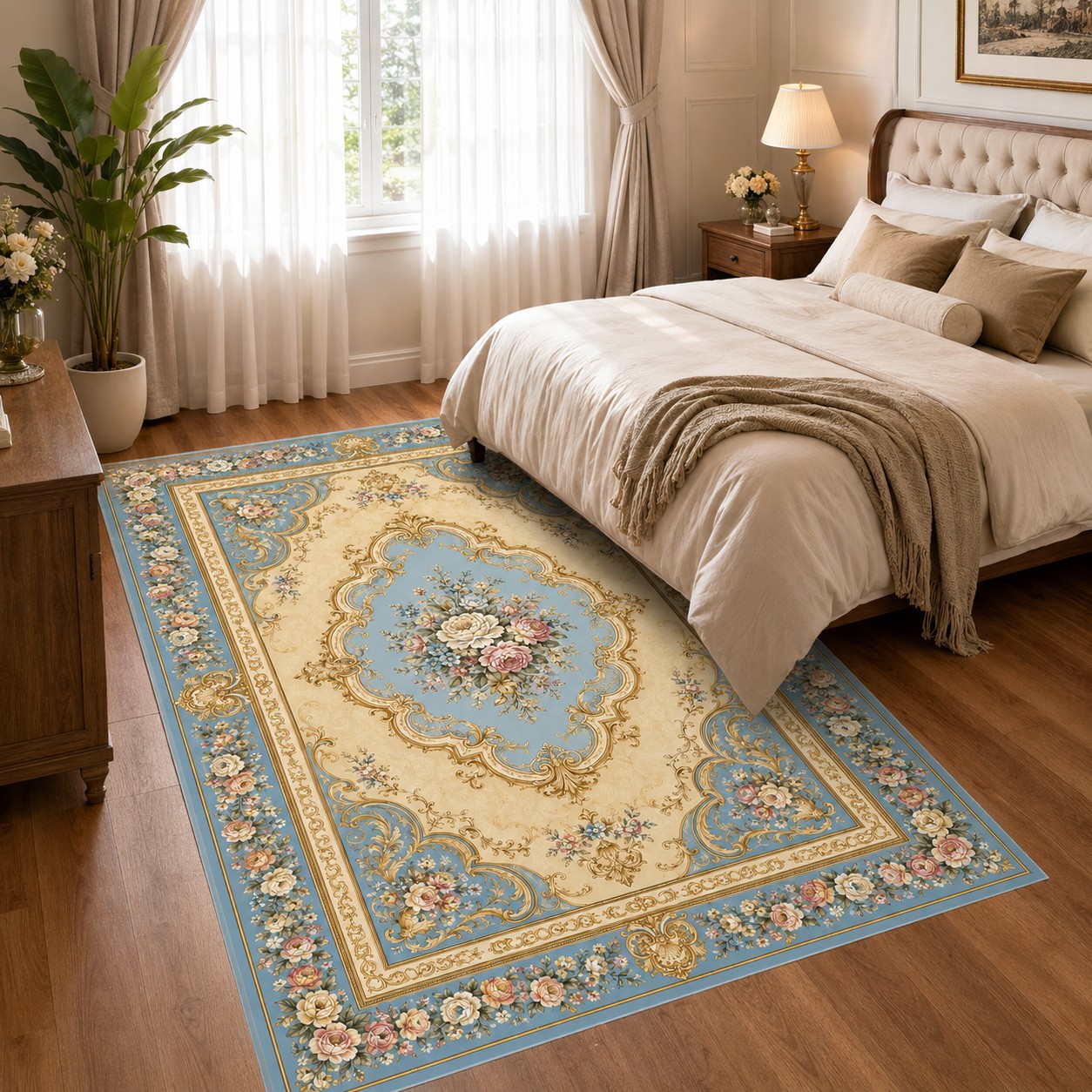 IK-REAL-V3-187 Indahkarpet Karpet Motif Premium 200x300 Bahan Printing Digital Halus Cocok untuk Ruang Tamu Kamar Reseller